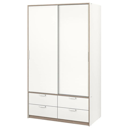 Armoire à portes coulissantes 4 tiroirs élégante et fonctionnelle