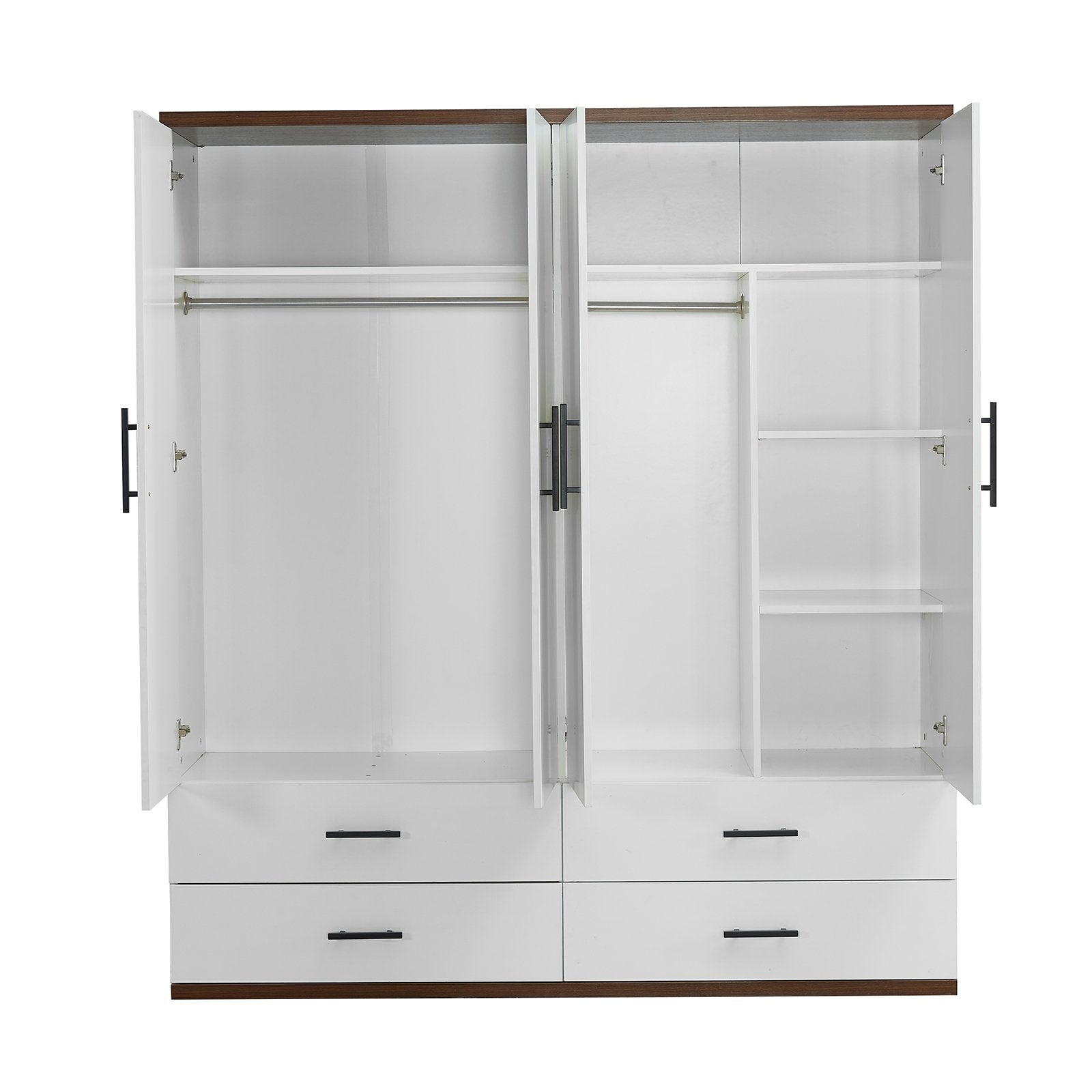 Armoire 4 Portes 4 tiroirs sur mesure élégante et fonctionnelle