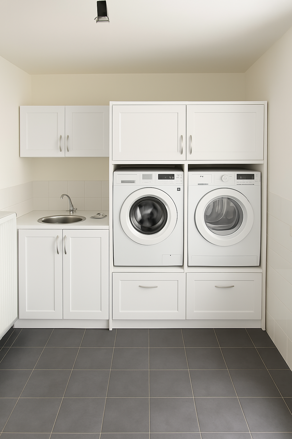Ensemble Buanderie Compact avec evier