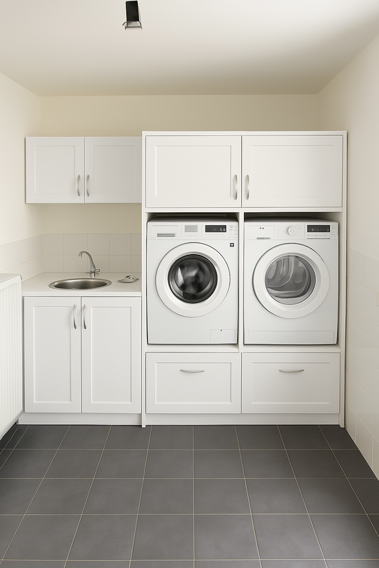 Ensemble Buanderie Compact avec evier