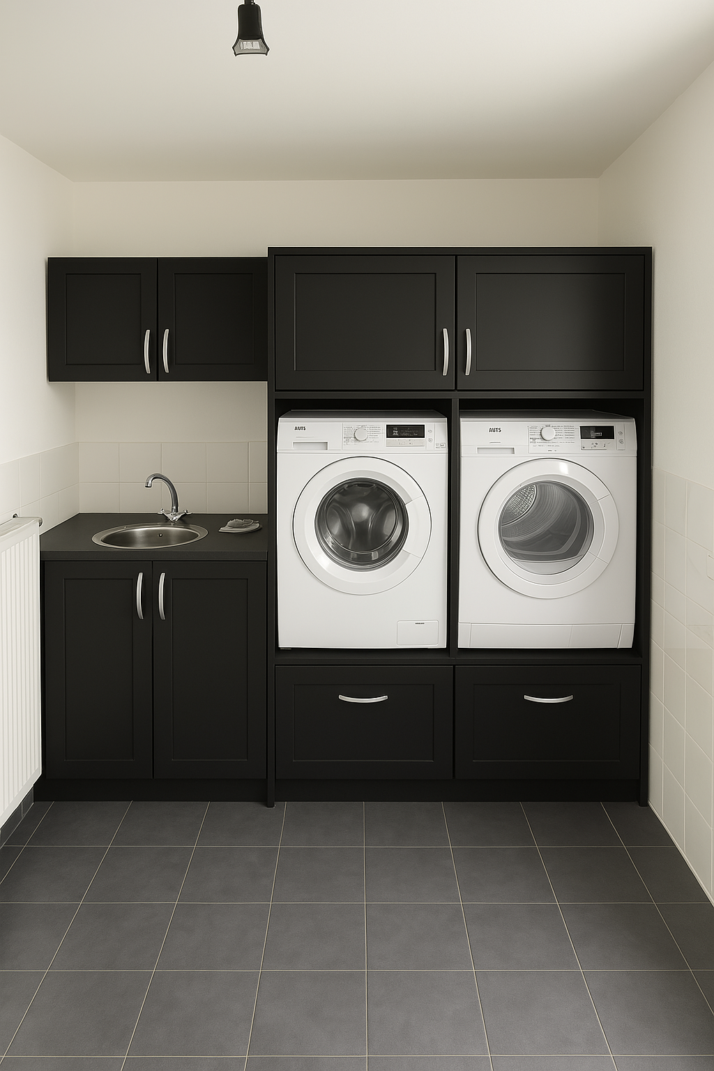 Ensemble Buanderie Compact avec evier