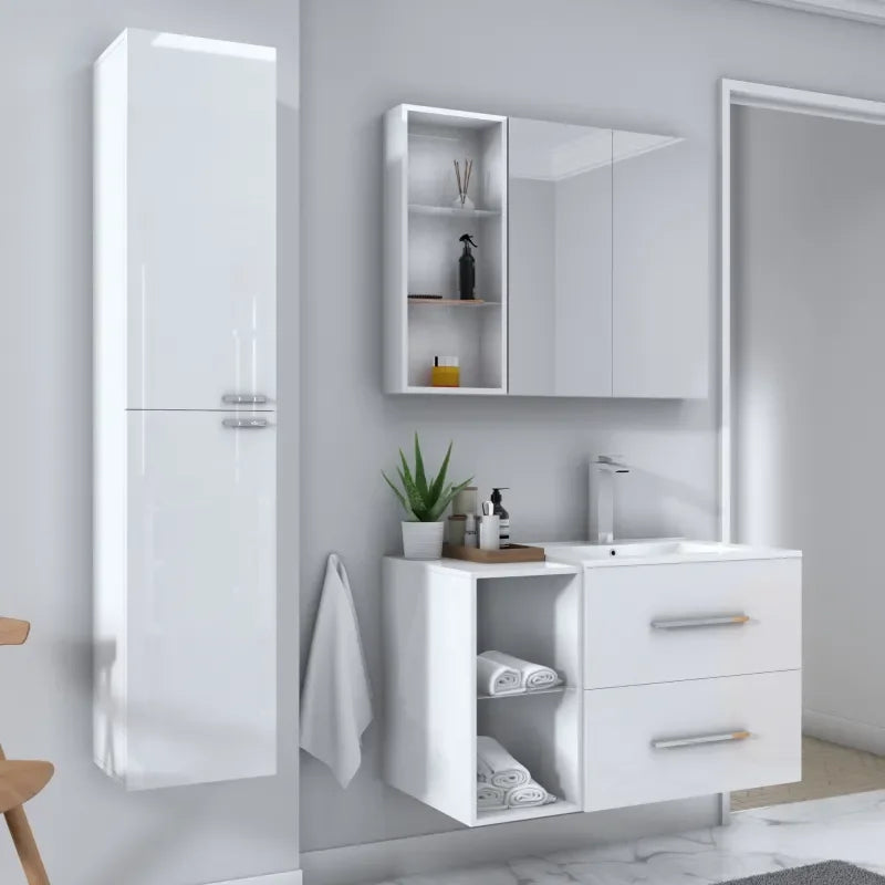Ensemble Meuble Vasque Miroir et Colonne