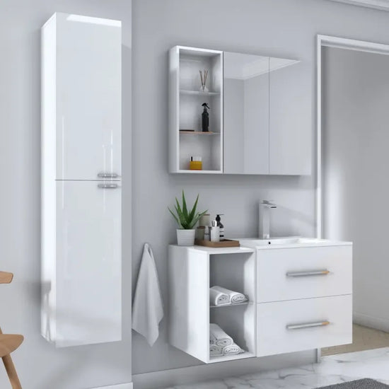 Ensemble Meuble Vasque Miroir et Colonne