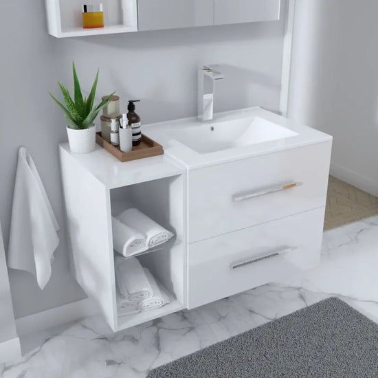 Ensemble Meuble Vasque Miroir et Colonne
