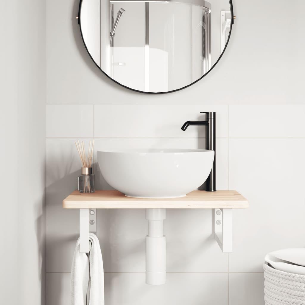 Étagère de lavabo murale
