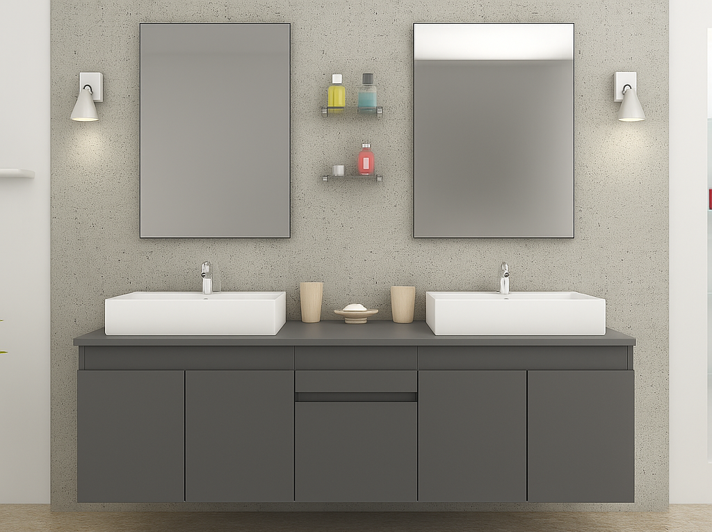 Meuble Vasque Moderne double
