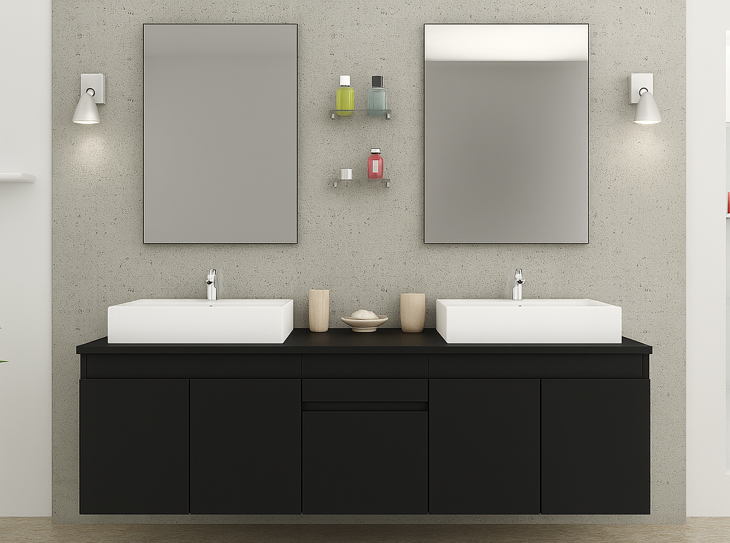 Meuble Vasque Moderne double