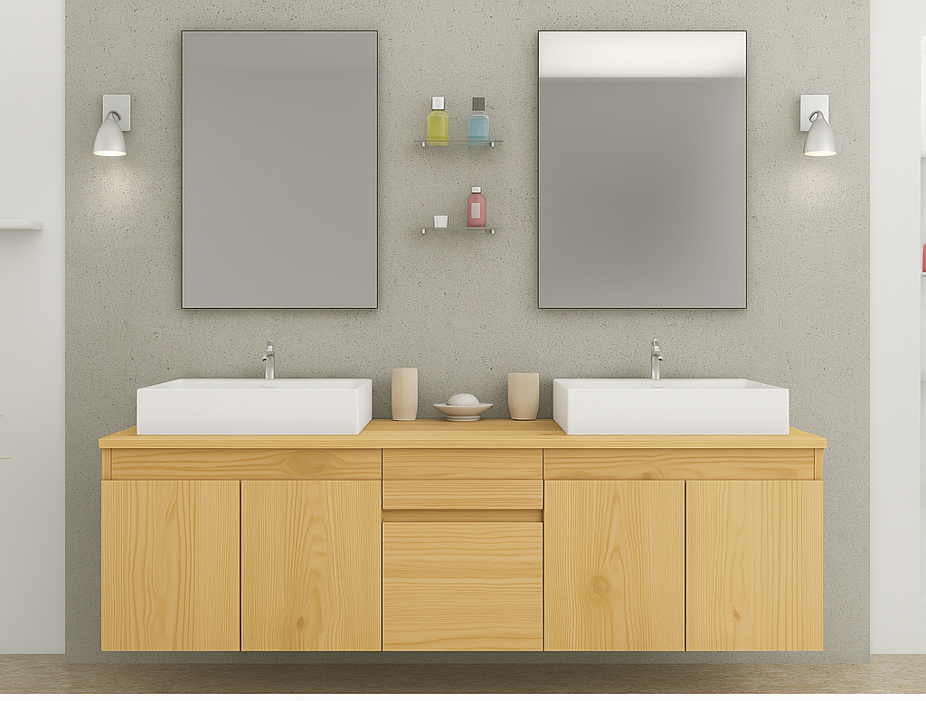 Meuble Vasque Moderne double