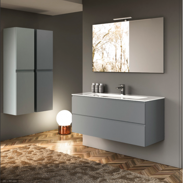 Ensemble Meuble Vasque Miroir et 2 Colonnes