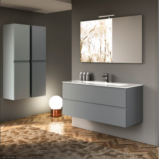 Ensemble Meuble Vasque Miroir et 2 Colonnes