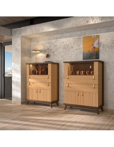 Buffet avec Vitrine élégant moderne