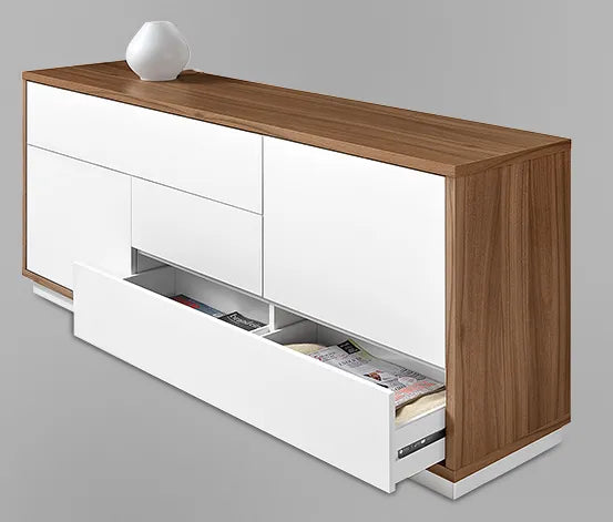 Buffet moderne 2 portes 3 tiroirs