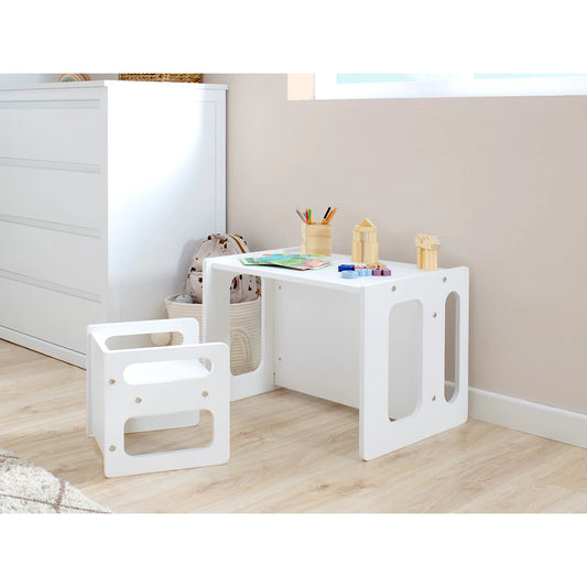 Table multifonction avec chaise en bois pour enfants
