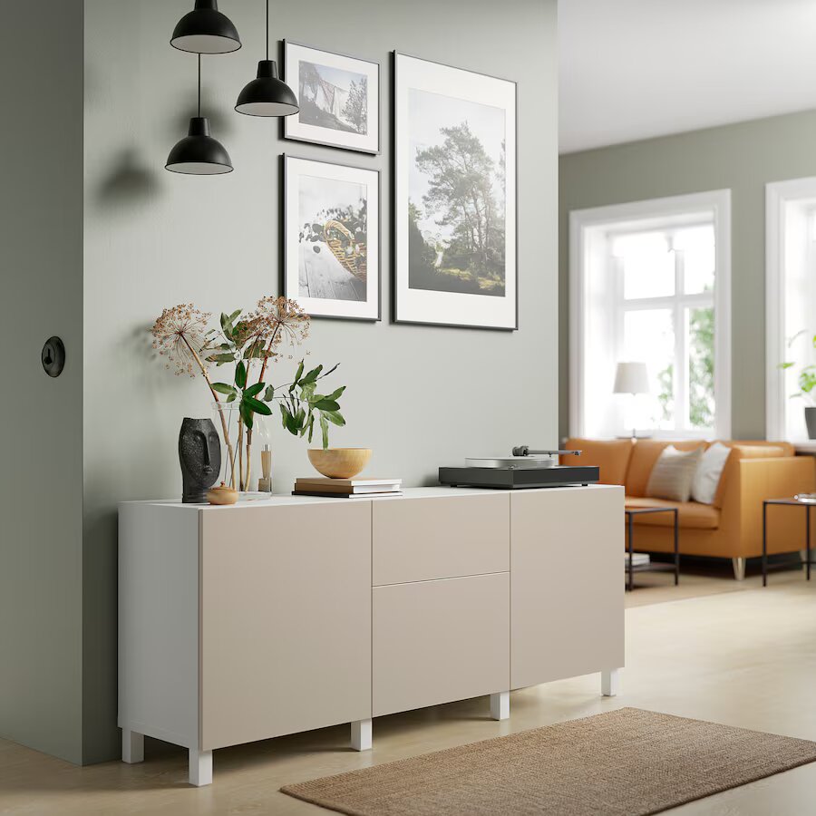 Buffet bas en bois moderne