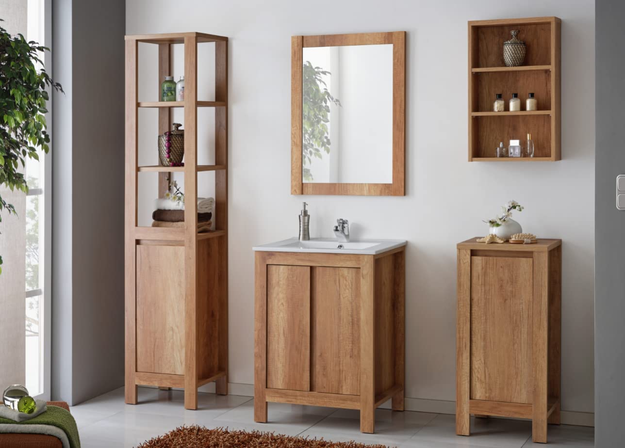 Ensemble Salle de Bain en Bois Élégant